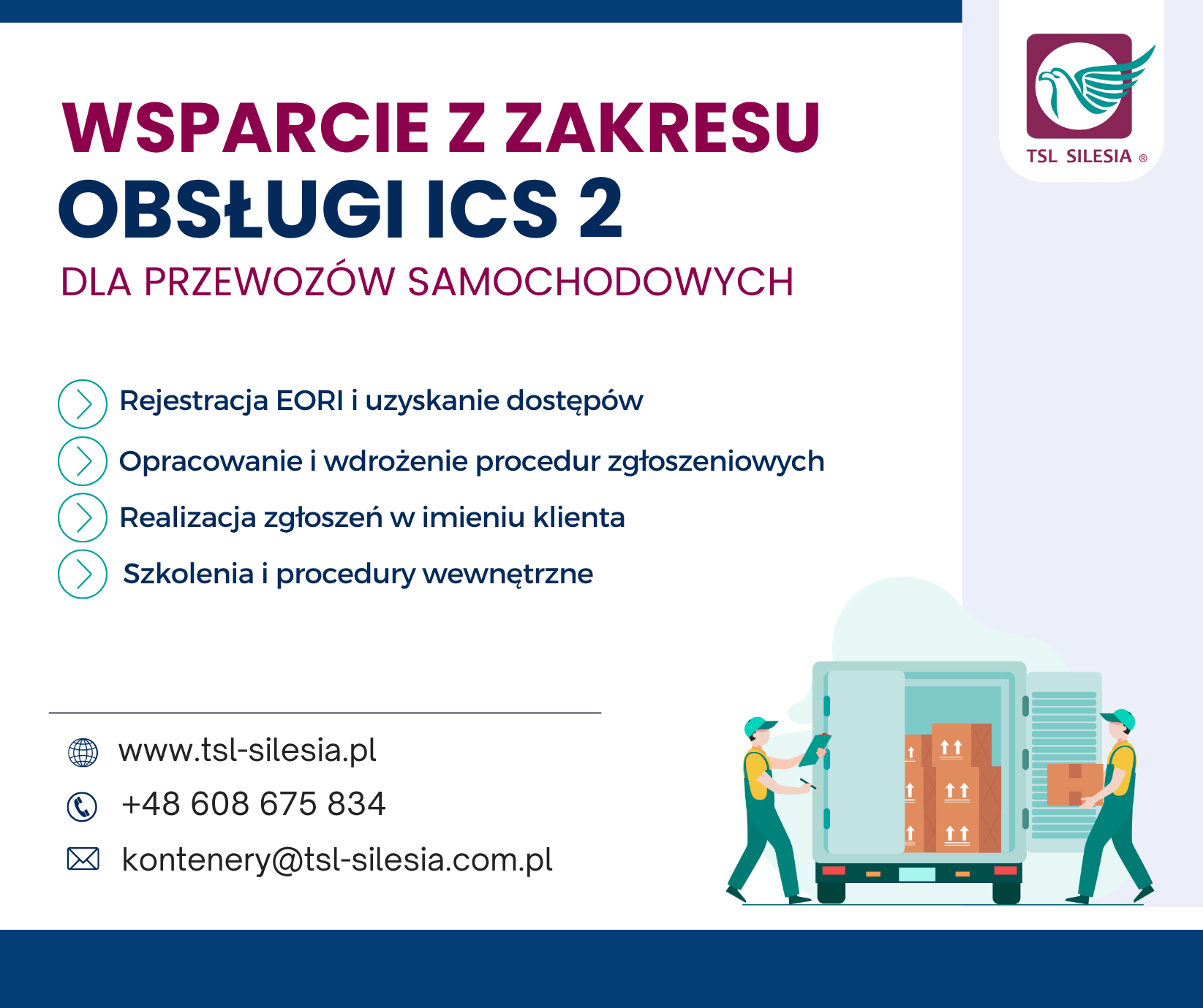 Read more about the article Kompleksowe wdrożenie ICS‑2 dla transportu samochodowego i kolejowego